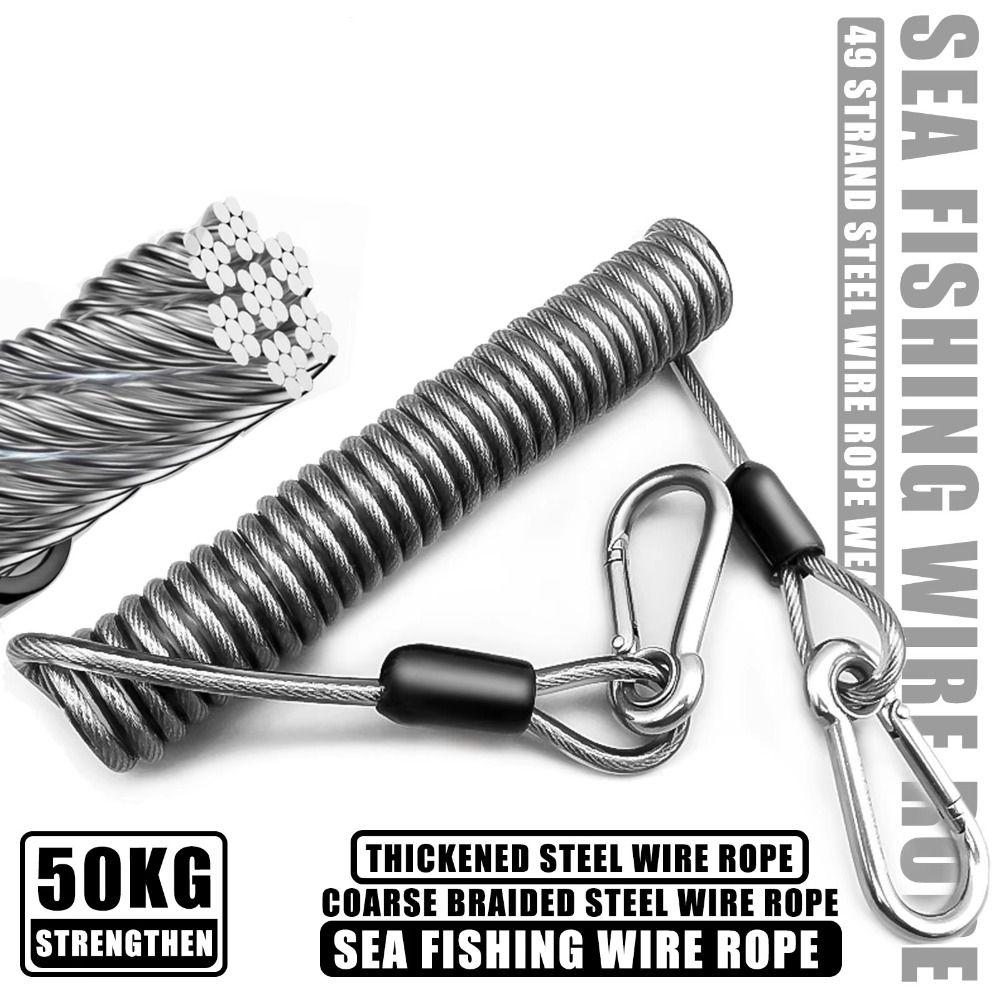 Telescopic Fishing Lanyard Anti-drop Spring Rope Fishing Fishing Safety Rope Fishing Supplies