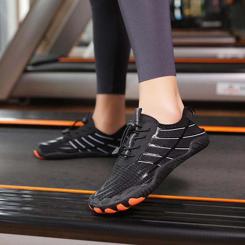 Комнатная фитнес-обувь мужская и женская, обувь для скакалки, обувь на мягкой подошве для йоги, обувь для пары для трекинга по ручьям, уличная обувь для плавания, белая, черная, серая