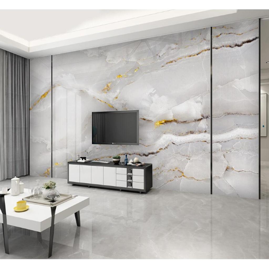 Modern Simple Wallpaper Golden Marble Wall Mural Living Room Tv Sofa Hotel Luxury Wallpaper Home Decor