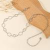 Round Link Waist Chain Adjustable Chain Body Chain Gifts Waist Belt  for Dresses
