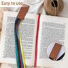 2/4/6Pcs Leather Bible Bookmarks with Colorful Tassels Colored Ribbons Bookmarks For Religious Book Novel Daily Reading