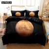 Комплекты постельного белья 3D Planet, пододеяльник с наволочкой, двуспальная кровать, двуспальная кровать, постельное белье