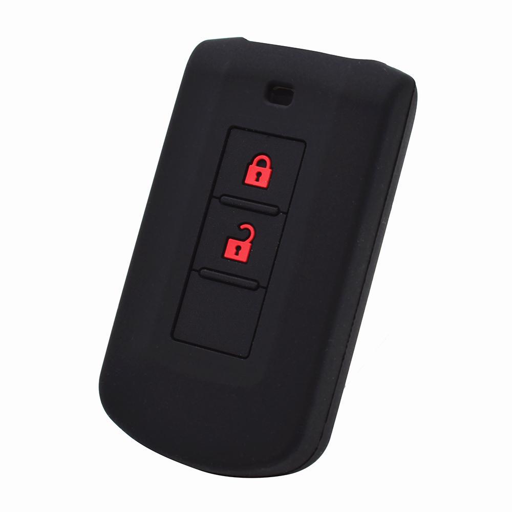 Силиконовый чехол для ключей от машины для Mitsubishi L200 ASX Outlander Eclipse Pajero Lancer Colt, чехол с дистанционным брелоком