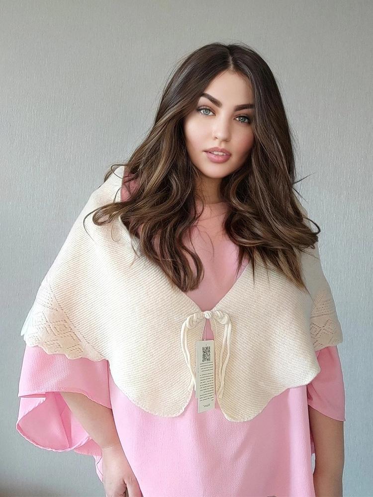 Шаль-накидка с пуговицей-китайским узлом 100% шерсть Женские вязаные накидки на плечи Шарф Кейп Мягкий теплый для шеи Каппа Уютная осенняя мода Мантии