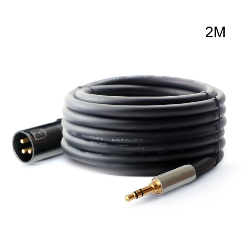 1/8 Inch 3.5mm to XLR Cable Male to Male (XLR to 3.5mm Cable, XLR to 1/8 Cable, 1/8 to XLR Cable)
