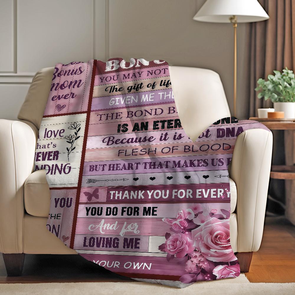 Mother Day Gift Blanket Warm And Soft Suitable For Bedroom Living Room Sofa Bed Office Travel Camping