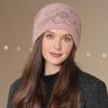New Women Winter Hat Street Fashion Warm Beanie Hat For Female Casual Flowers Decoration Knitted Hat