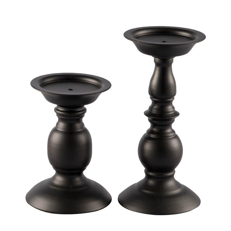 European Candle Holder Iron Candlestick Geometric Table Candlesticks Ornament for Wedding Dinner