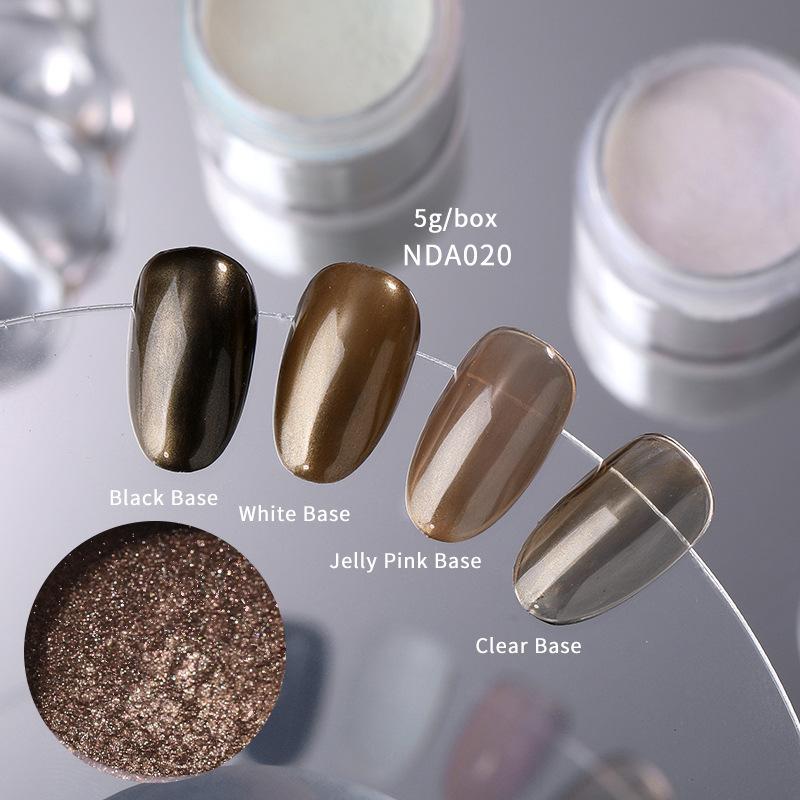 Nicolediary Цветная перламутровая пудра, слюдяная пудра для нейл-арта Symphony Mermaid Ji Polarized Fine Glitter