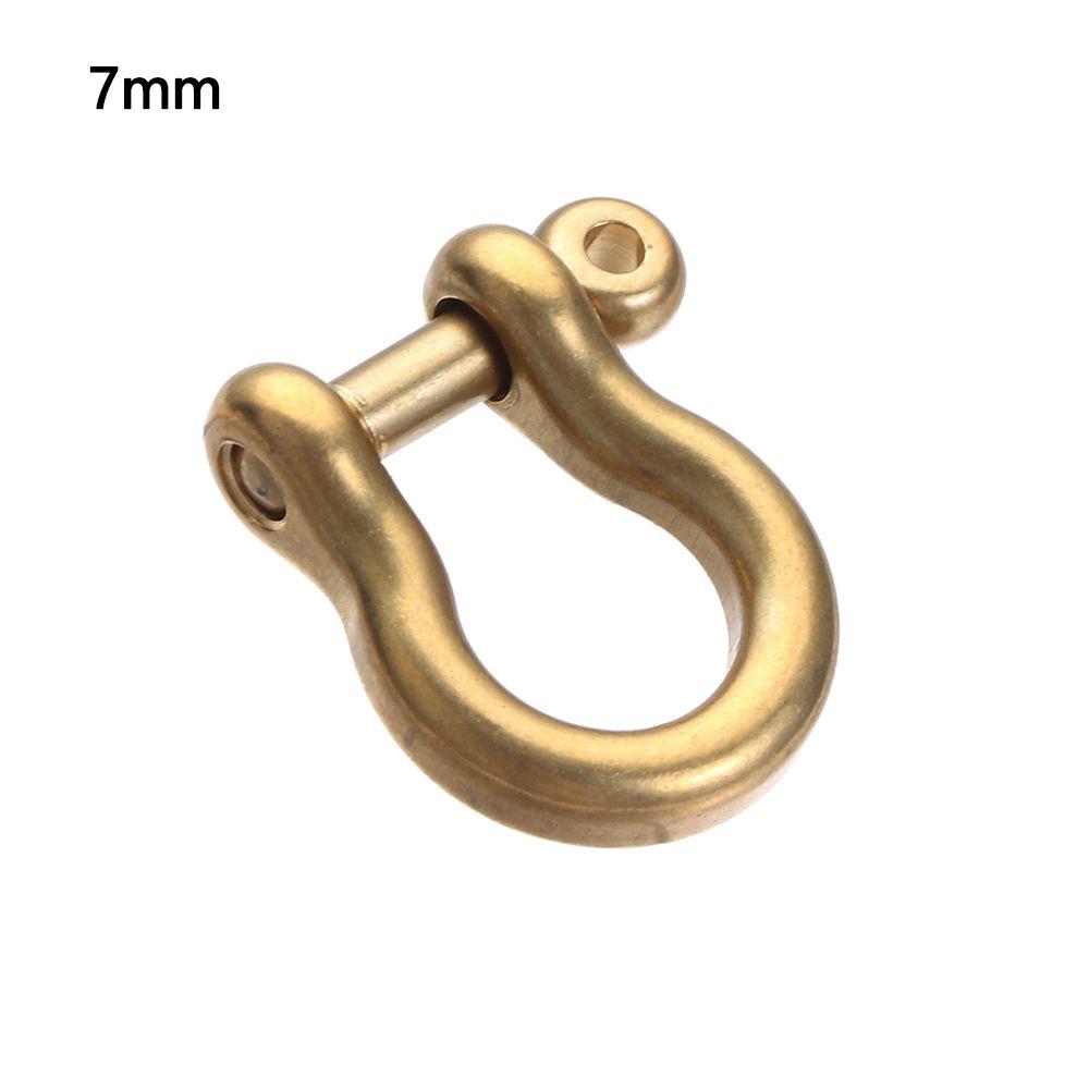 Винтовой соединительный соединитель скоба брелок D-образные скобы кольцо для ключей твердый латунный карабин брелок крючок