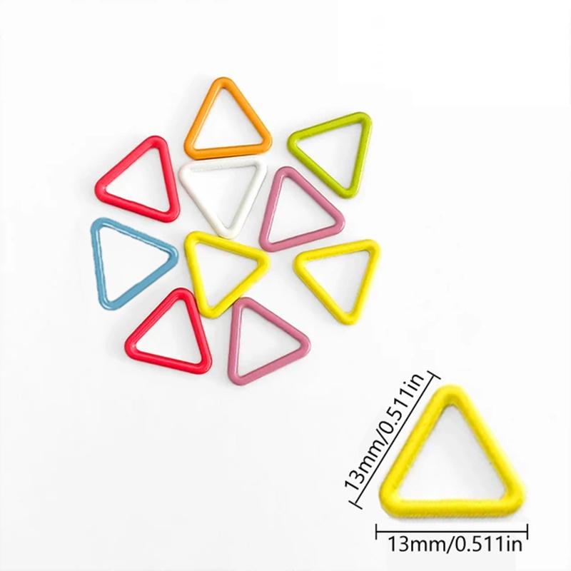 60PCS Geometric-Shaped Metal Stitch Markers,DIY Knitting Supplies, Crochet & Sewing - Decorative & Functional Craft Accessories