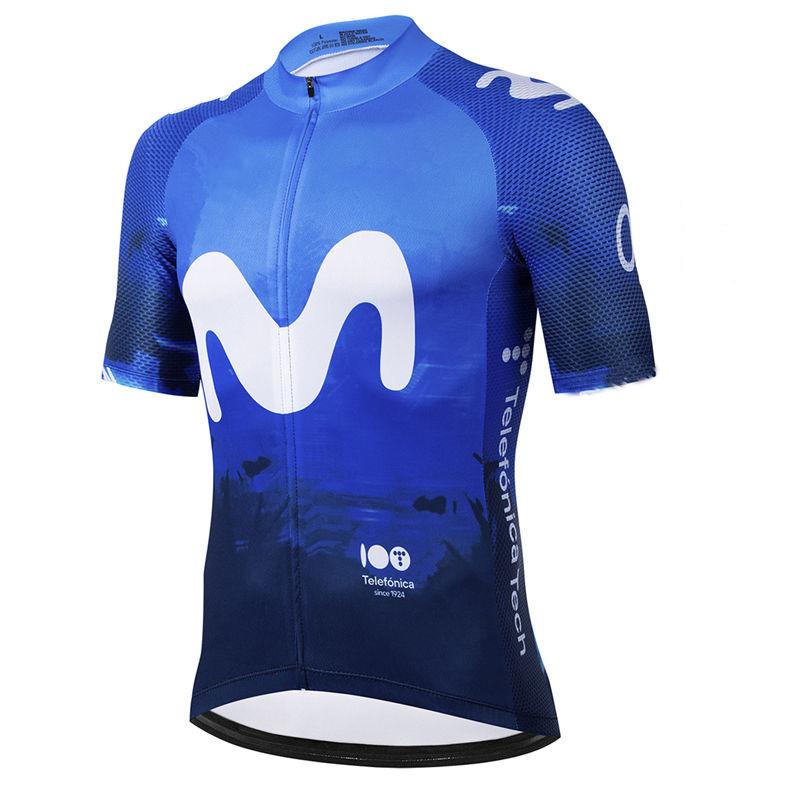 Movistar Pro Team Летний Велосипедный Костюм Майка Мужская Дышащий Комплект Одежды для Горного Велосипеда Велосипед Гора Майка Одежда для Велосипеда