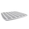 Shower Seat Cushion Soft 4D Mesh Fabric Breathable Shower Chair Pad Gray White Striped for Shower Benches Sitting