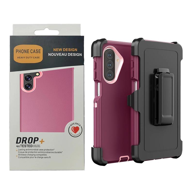 Противоударный чехол-кейс Ott Armor Box для Samsung Galaxy A57 A37 A17 A07 A16 A36 A56 A15 A35 A55 A05 A14 A34 A54 A33 A53 с клипсой