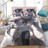 Anime J-Jujutsu K-Kaisen Bedding Set Soft Comforter Cover With 1/2pcs Pillow Shams For Kids Adults Microfiber Anime Quilt Cover