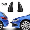 1 Pair Car Devil Horn Sticker 3D Automotive Roof Decoration Front Rear Bumper Guard Anti Collision Protector Waterproof Sunproof Universal Vehicle