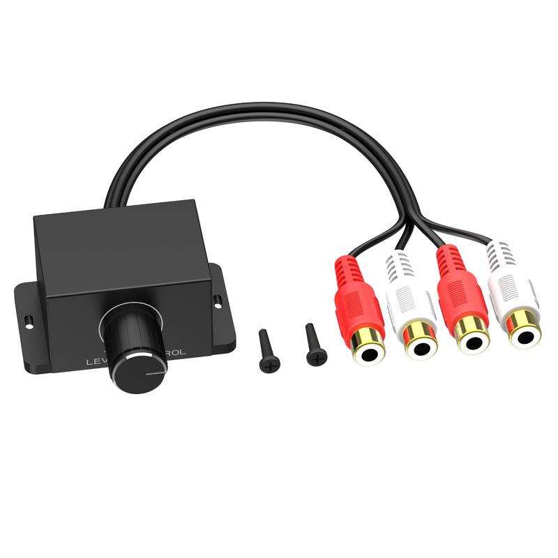 Автомобильный аудиоусилитель, басовый уровень RCA, ручка дистанционного управления громкостью LC-1, универсальный