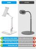 Tablet Stand Holder iPad Mobile Monitor Stand - Stand, Arm-Supporting, Portable, Lightweight,