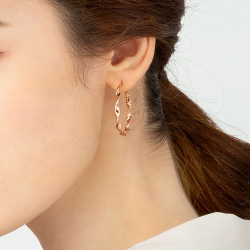 ELLE Jewelry 14K Twist Earrings (Gold Pin) ELGPEE298