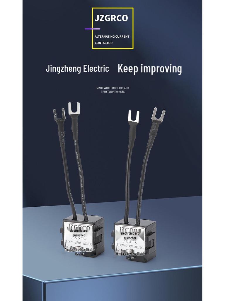 JZ3-C Electronic Arc Suppressor for CJX2 AC Contactor, 100V-250V Surge Protector