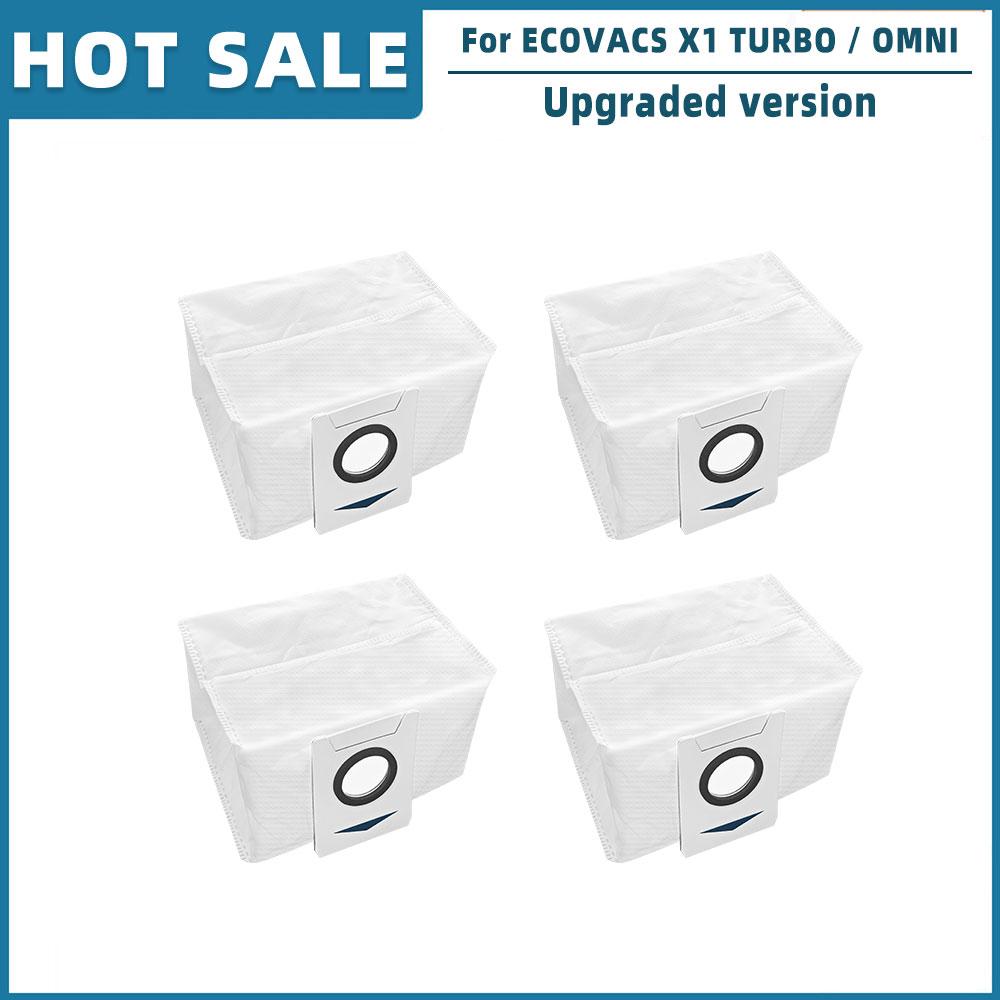 For ECOVACS X1 TURBO / OMNI Spare Parts Accessories Main Side Brush Hepa Filter Rag Mop Stand Dust Bag Dust Box Brush Cover