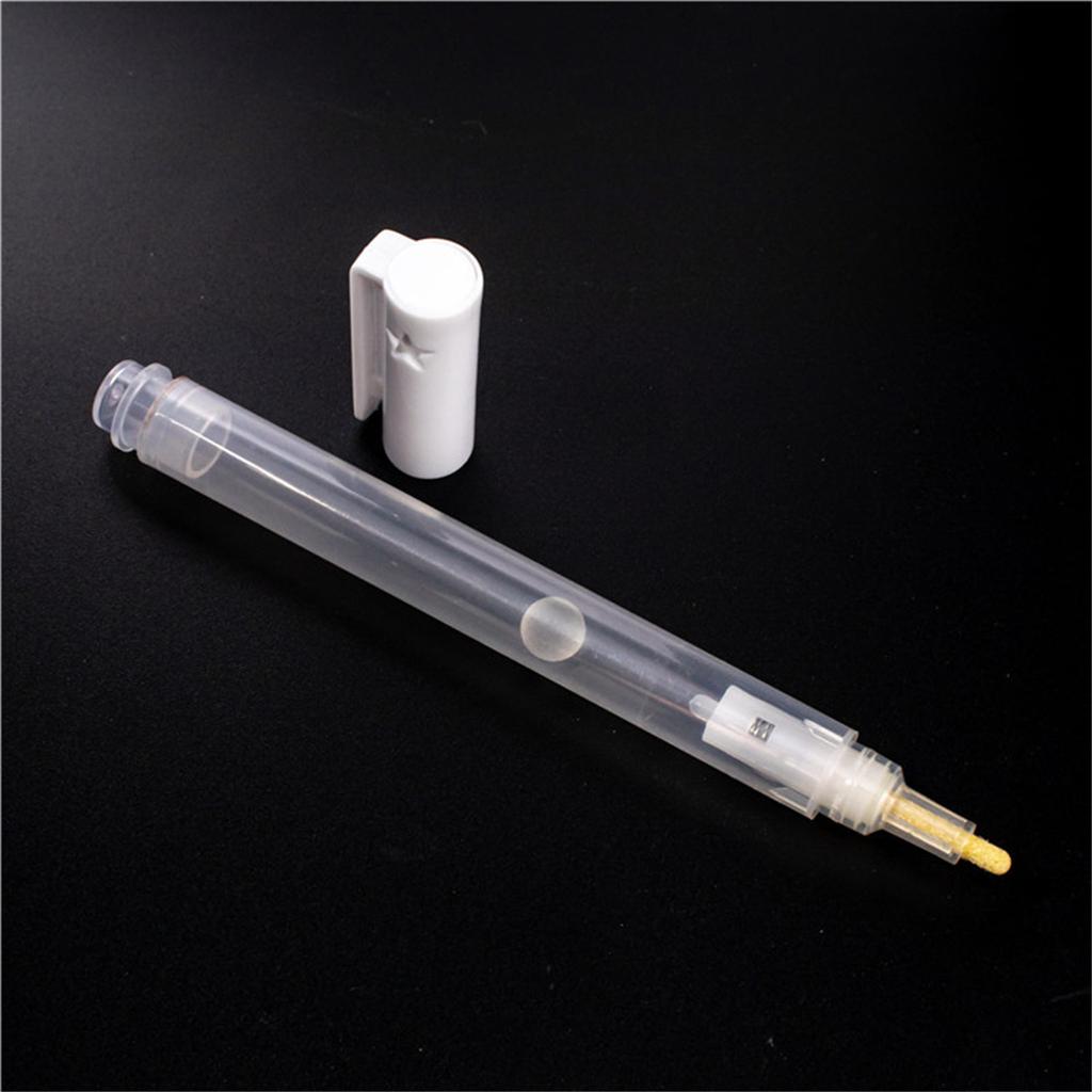 2Pcs 3mm Fine Tip Empty Paint Pens Empty Marker Pen Clear Pen Rod Refillable Empty Paint Marker for School Office