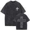 Christian Religious Jesus Forgive Them Father Vintage Washed Y2k Tshirt Men Clothing New In Top  Tees Mens Tshirt 61327