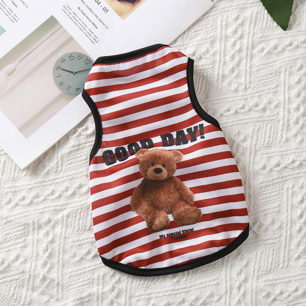 Pet Clothes Cartoon Pet Clothing Summer Shirt Casual Vests Cat T-shirt Puppy Dogs Clothes for Small Pets