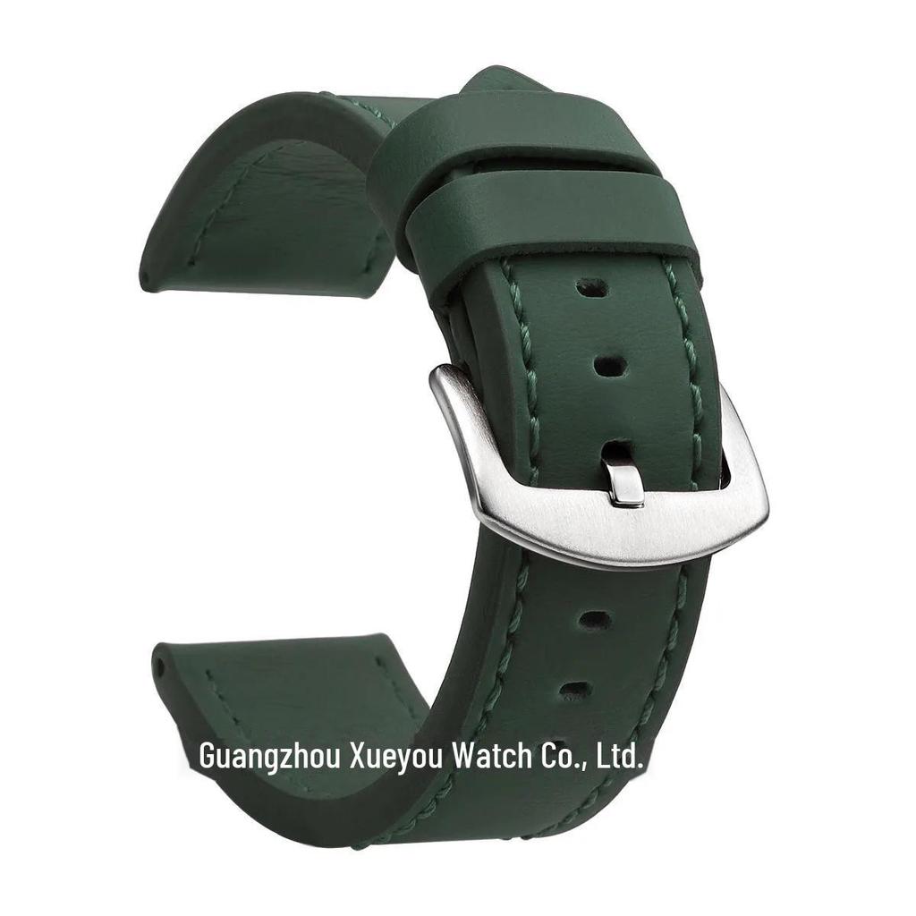 Genuine Leather Watch Strap - Universal Fit, Quality Assurance, Available In 18mm, 20mm, 22mm, and 24mm Sizes