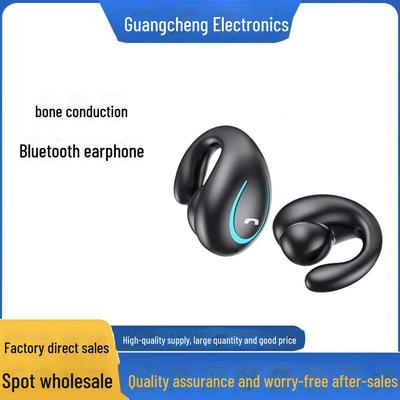 Беспроводная Bluetooth-гарнитура YX08 с костной проводимостью, крепление на ухо, шумоподавление, не внутриушная, длительное время работы от аккумулятора