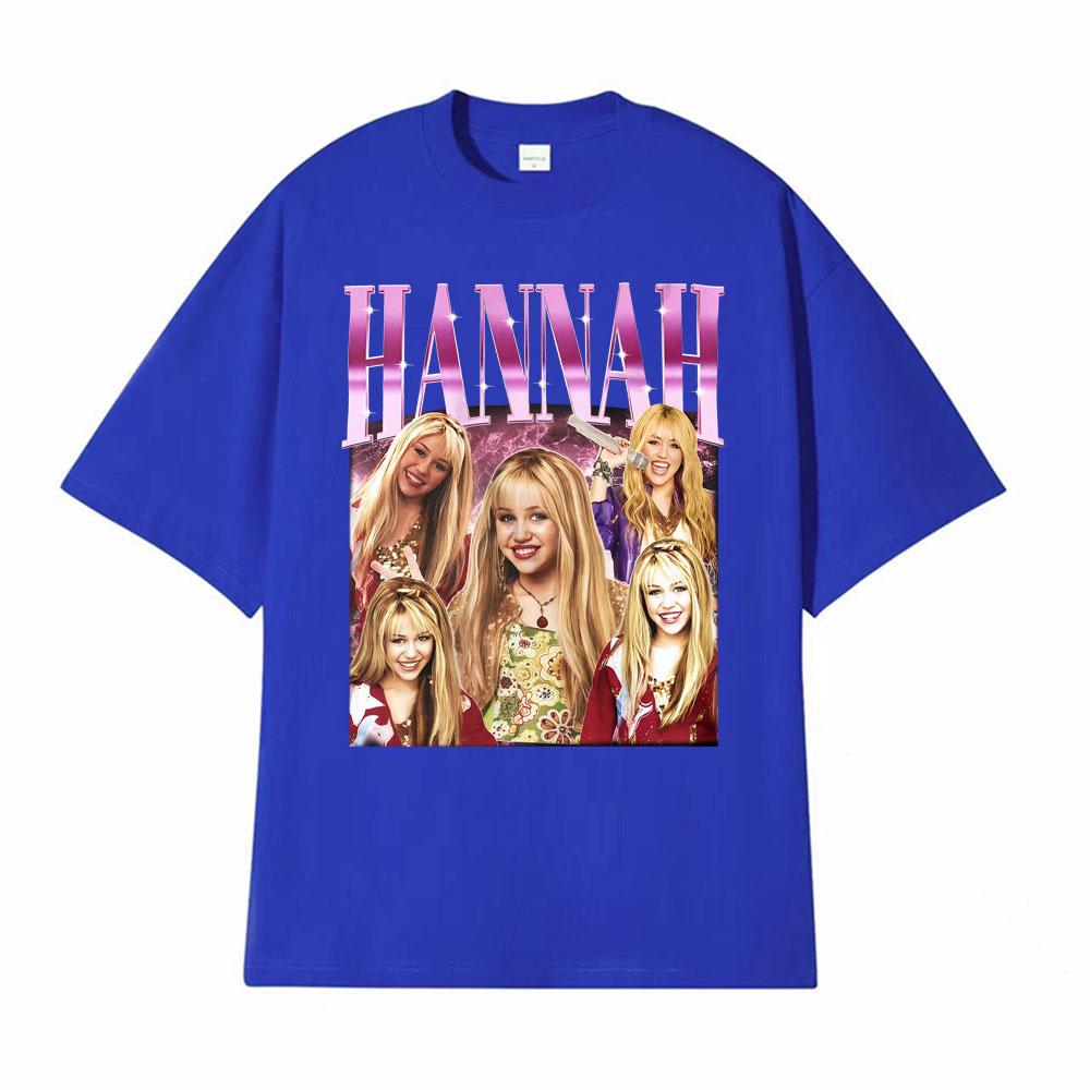 Limited Retro Hannah Montana Movie T Shirts Men Women Harajuku High Street Oversized Tshirt Casual Comfort Short Sleeve T Shirt