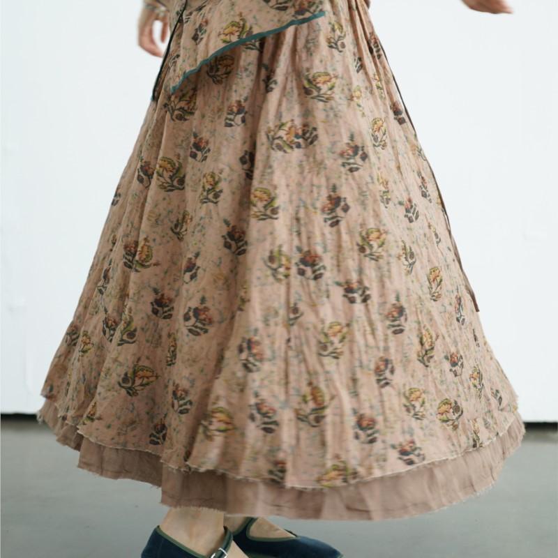 Johnature Женские винтажные юбки с цветочным принтом, эластичная талия, свободные, из высококачественной ткани, летние свободные А-силуэта