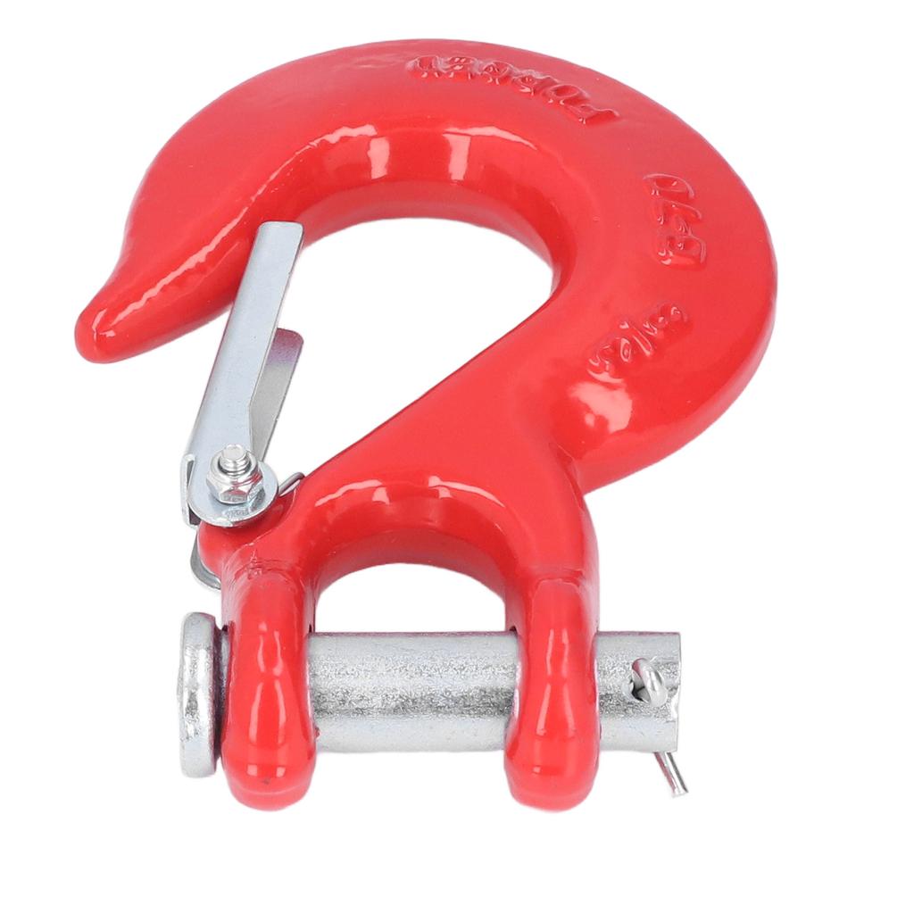 3 8in Clevis Safety Hook Steel 18000lbs Limit Capacity Antirust for Port Off Road Rescue LiftingRed