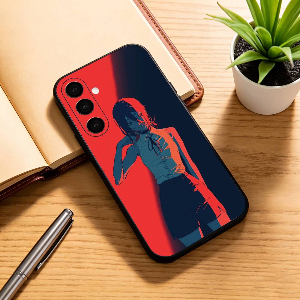 Чехол для телефона R-Reze C-Chainsaw Man ARC для Samsung Galaxy A73,A72,A71,A70,A53,A52,A51, Мягкий силиконовый черный чехол