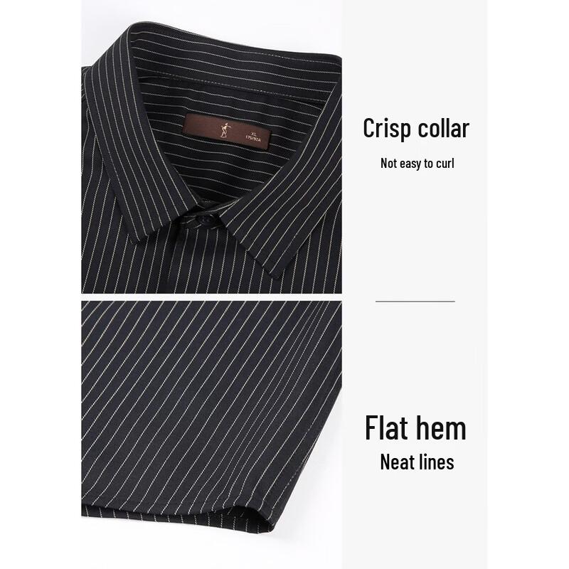 TRIES Men's Vertical Stripe Casual Shirt