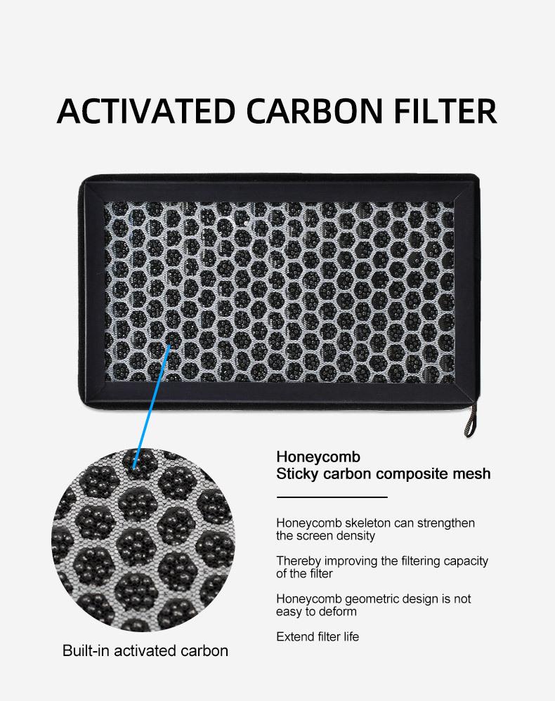 Air Filter For Tesla Model 3 Model Y 2017-2026 HEPA Activated Carbon Tesla Cabin Air Filter Replacement Accessories 2Pack