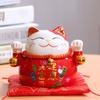 4,5 дюйма Манеки Неко фарфор Lucky Cat домашний декор копилка украшения Fortune милая копилка фэн-шуй ремесло
