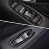 Подходит для Infiniti Q50/Q60/QX60: Наклейка переключателя стеклоподъемника на внутреннюю дверную панель из углеродного волокна