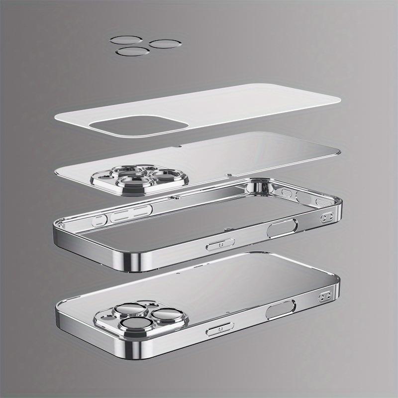 Роскошный Зеленый Кристалл С Рисунком Яблока Стеклянный Гальванизированный Чехол Для iPhone 17 16 15 14 13 12 11 Pro Max Plus 16E 17Air Чехол