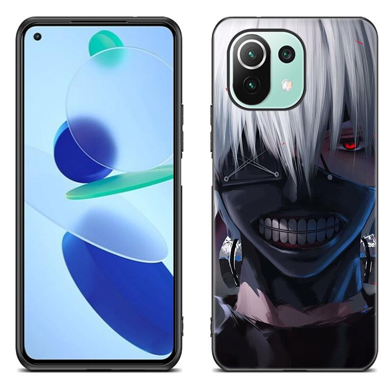 Чехол для телефона с аниме «Токийский гуль» для Xiaomi Mi 11 Lite NE 11i 10T 11T Pro A2 A3 Lite POCO F3 M3 M4 C31 X3 Pro NFC GT, черный чехол
