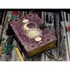 Sun & Moon Handmade Leather Journal Deckle Edge Paper, Blank Spell Book of Shadows Grimoire Journal, Gift for Him Traveling Book