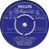 7inch Record FRANKIE VAUGHAN, WALLY STOTT & HIS  - Heart Of A Man 45PB930 Philips 1959 UK Jazz Used