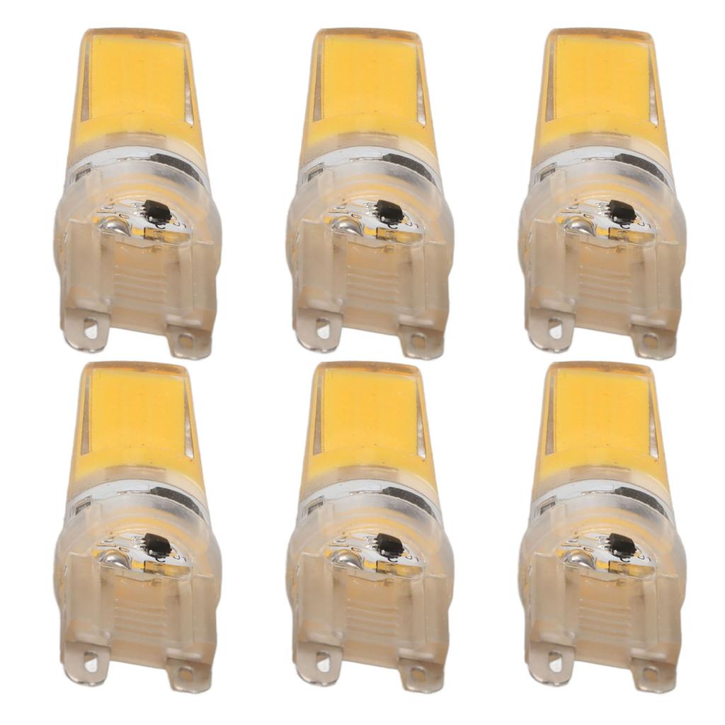 6pcs G9 LED Light Bulb COB Dimmable Professional G9 LED Bulb Replacement for Wall Lamps Table Lamps