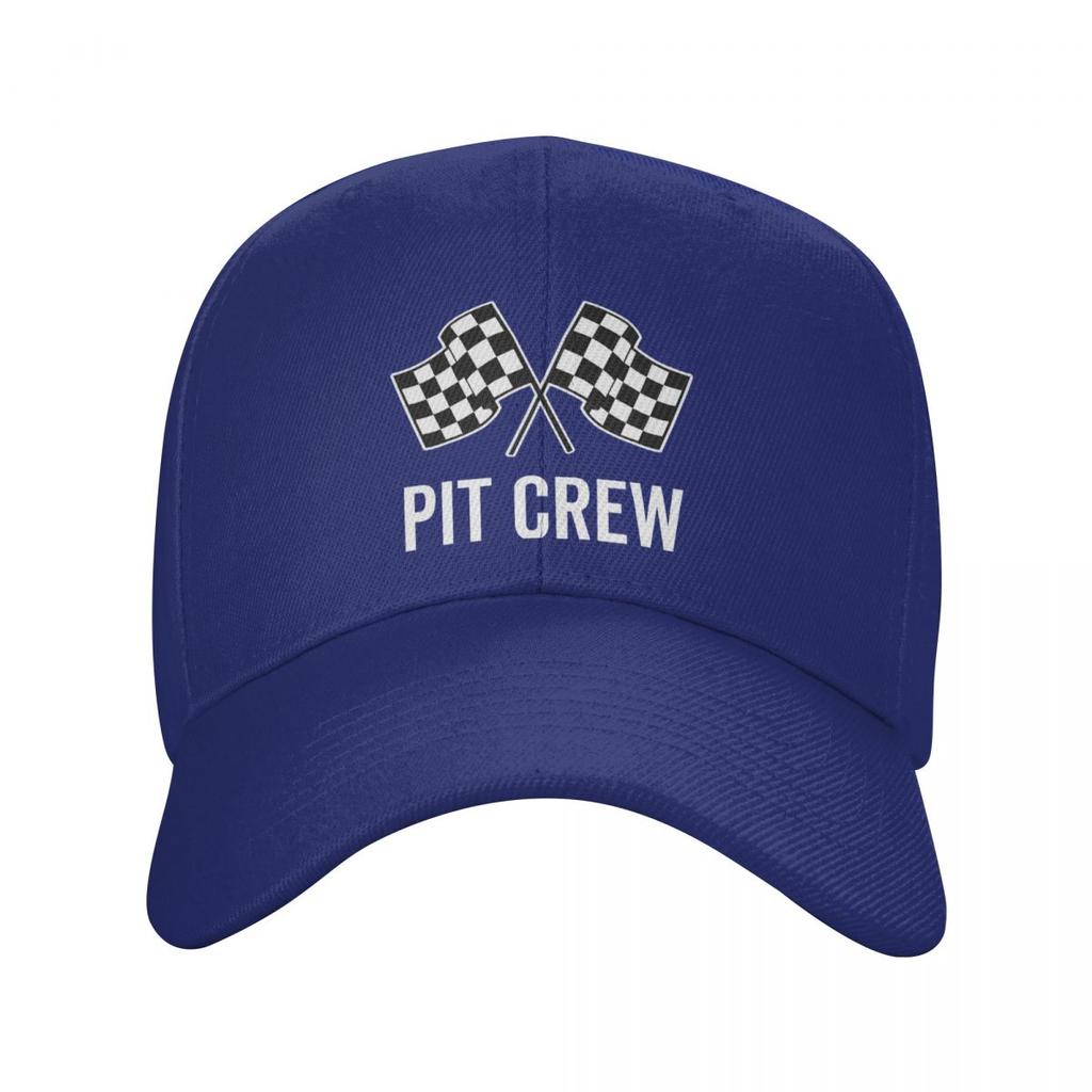 Custom Race Car Pit Crew Checkered Flag Baseball Cap Outdoor Unisex Women's Adjustable Racing Sport Dad Hat Spring Snapback Caps