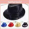 Sequin Hat Trilby Cap Sequinned Dance Party Costume Mj Jazz Performance Fedora
