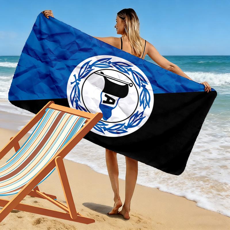 Пляжное полотенце с принтом Arminia Bielefeld, Большое мягкое быстросохнущее полотенце для пляжа, кемпинга, плавания