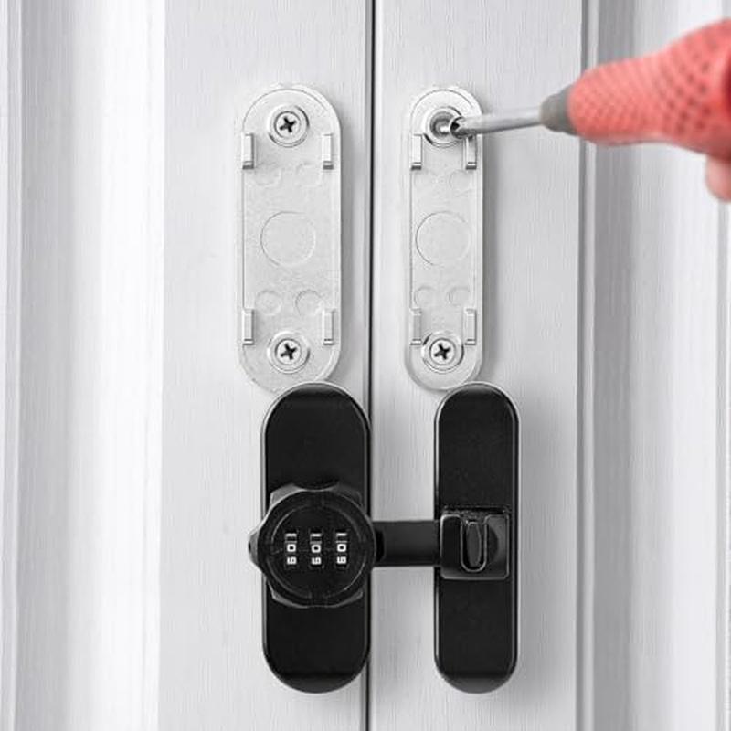 Zinc Alloy 3 Digit Combination Lock for Sliding Doors and Filing Cabinets Dimensions 90x70x28mm Concealed Screw Installation