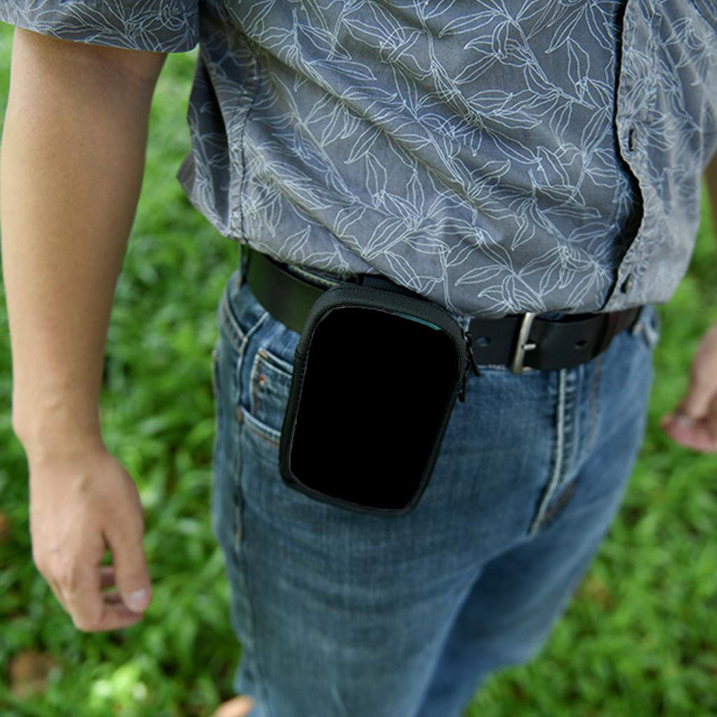 Универсальная сумка для хранения MP3/MP4, портативная, с прозрачным окошком и металлическим крючком, всесторонняя защита, аксессуары для электроники