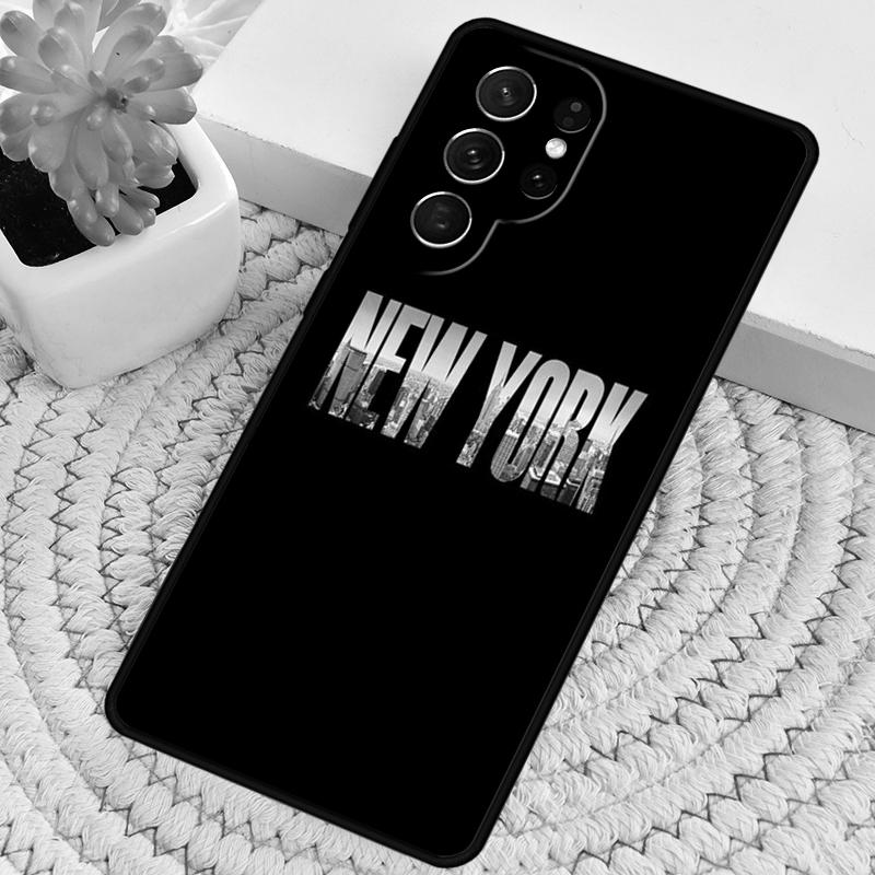 НЬЮ-ЙОРК АМЕРИКАНСКИЙ ГОРОД Силиконовый Чехол для Телефона Для Samsung Galaxy note 10 pro S26 S25 S24 S23 S22 S21 Plus S25Ultra Capa Чехол