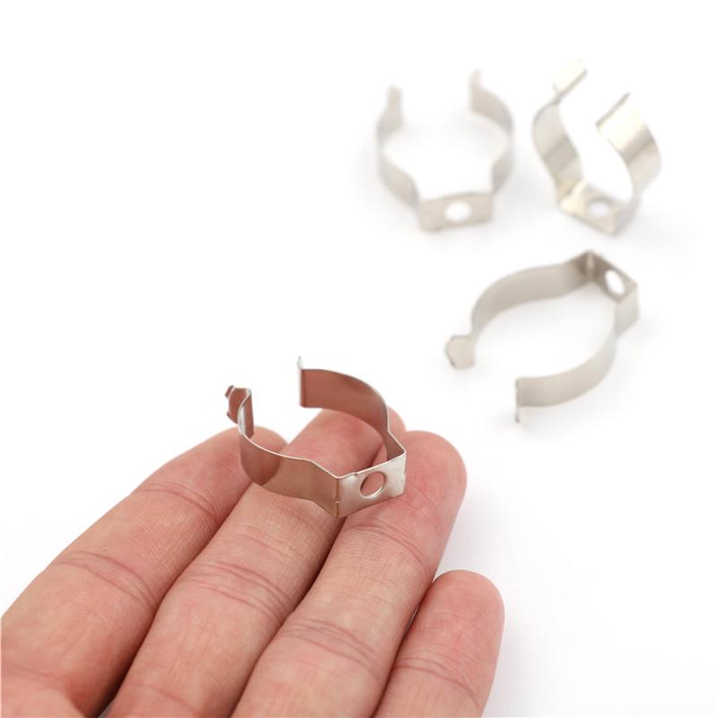 4 шт. держатель T8 люминесцентная лампа кронштейн зажимы патрон серебристый